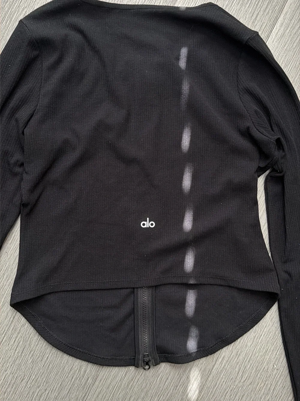 ALO Yoga Ribbed Stardust Long Sleeve - Black